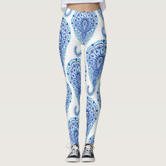 Legging Boho Chic Paisley Seamless Oriental