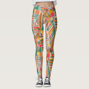 Legging Boho Crazy Quilt