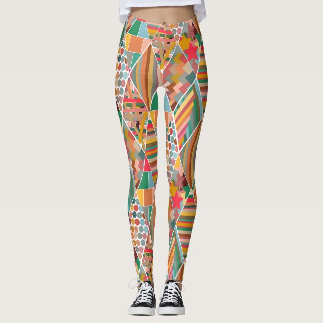 Legging Boho Crazy Quilt (Frente)