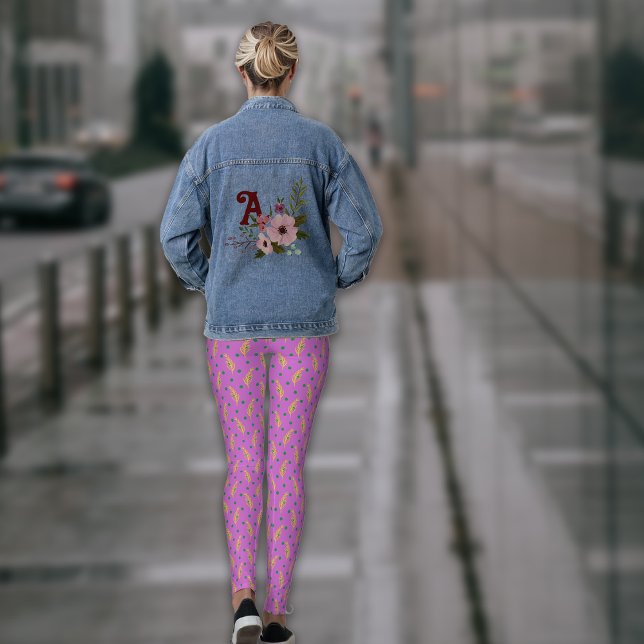 Legging Boho Dusty Botânico Amarelo-Rosa (Criador carregado)