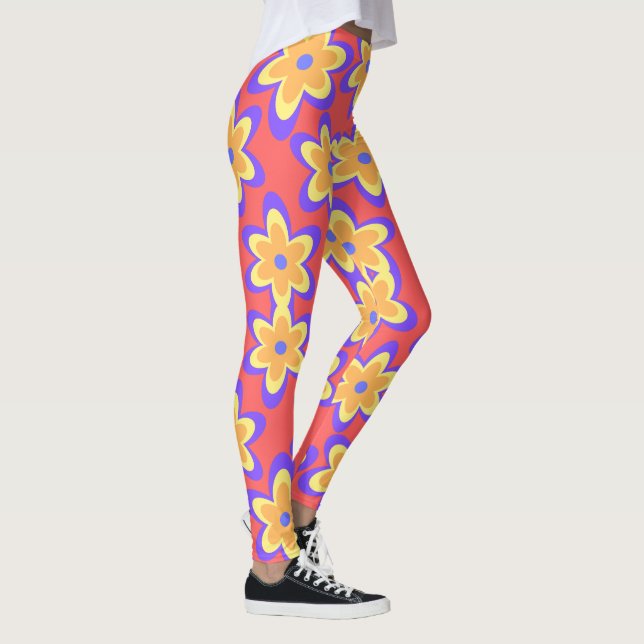 Legging Boho Floral - Padrão Colorido (Direita)