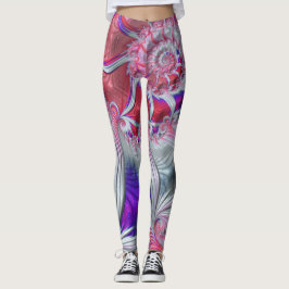 Legging Boho Hippie Trippy Funky Nautilus Espiral Fractal