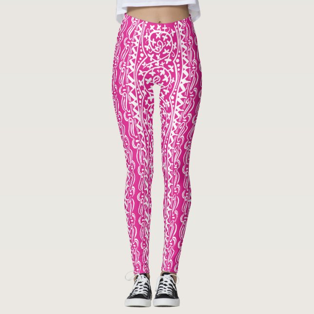 Legging Boho Mandala Flower & Leaf Summer (Frente)