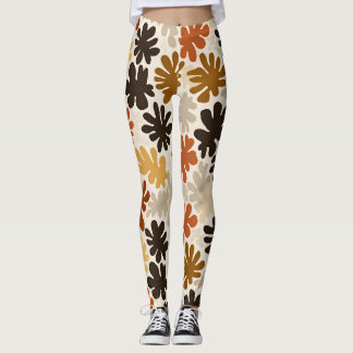 Legging Boho Matisse Flower Pattern 