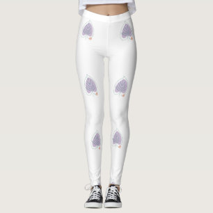 Legging Boho Zen Little Lilac Leaf