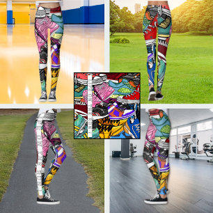 Legging Bold Pop Art Runner Jogger