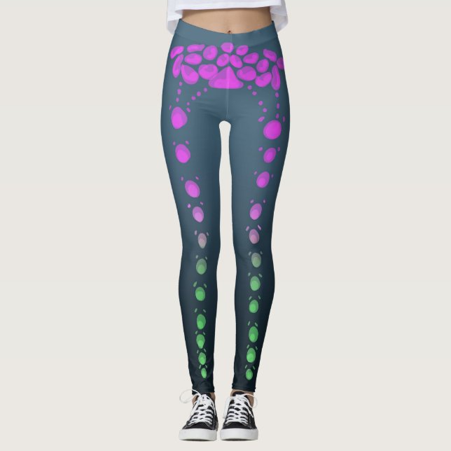 Legging bolhas aqua (Frente)