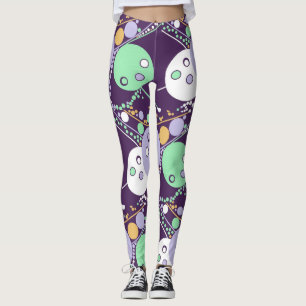 Legging Bolhas de champanhe Balas Pérolas Pontos Órbitos