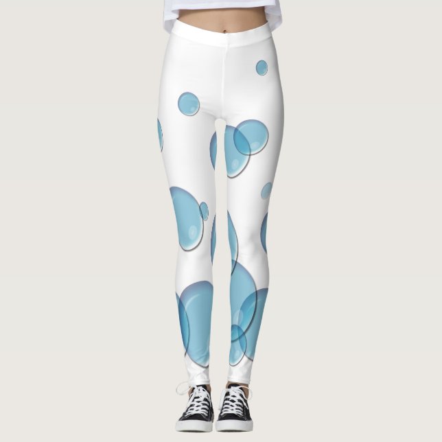 Legging Bolhas de sabão azuis (Frente)