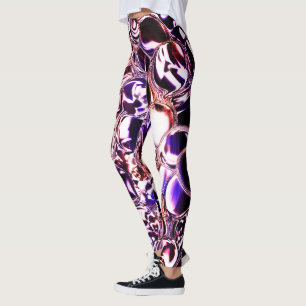 Legging Bolhas de vidro colorido ou pedras de precioso?