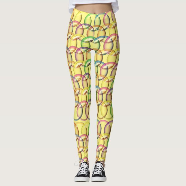 Legging bolhas refletoras (Frente)