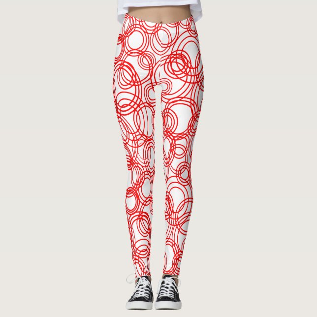 Legging Bolhas Vermelhas (Frente)