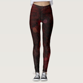 Legging Bolhas Vermelhas Escuras