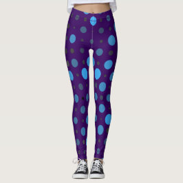 Legging Bolinhas 01X.Blue Shade D Purple BG