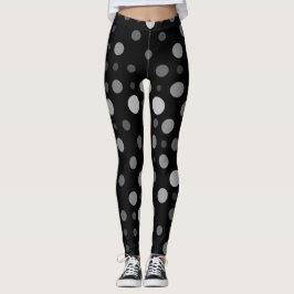 Legging Bolinhas 01X.Cinza Shade Black BG