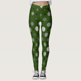 Legging Bolinhas 01X.Cinza Shade D Green BG