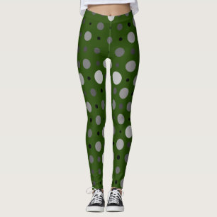 Legging Bolinhas 01X.Cinza Shade D Green BG