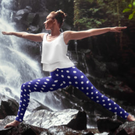 Legging Bolinhas azuis