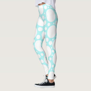 Legging Bolinhas Azul Pó