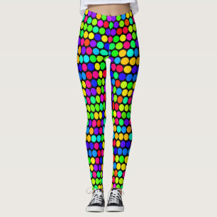 Legging Bolinhas bonitos do arco-íris multicoloridos
