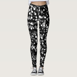 Legging bolinhas brancas