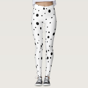 Legging Bolinhas brancas e pretas