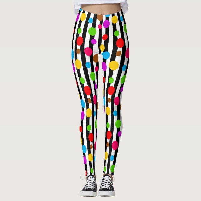 Legging Bolinhas Coloridas (Frente)
