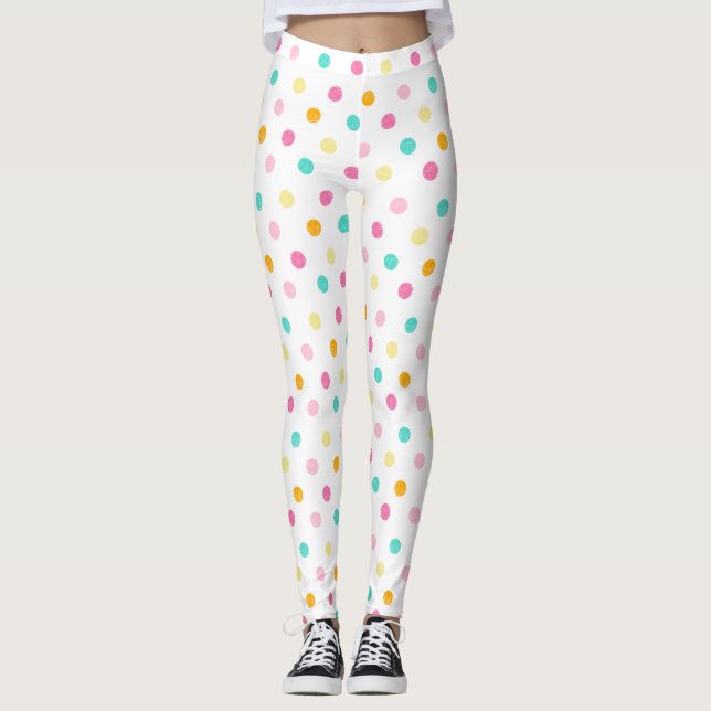 Legging Bolinhas coloridas (Frente)