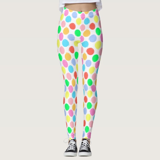 Legging Bolinhas coloridas (Frente)