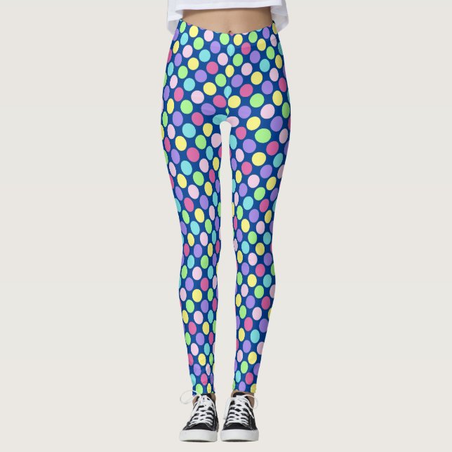 Legging Bolinhas coloridas divertidas (Frente)
