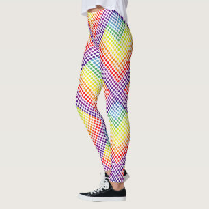 Legging Bolinhas coloridas do arco-íris em branco ou em s
