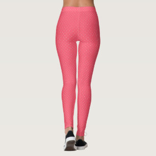 Legging Bolinhas cor-de-rosa-branco-salmão