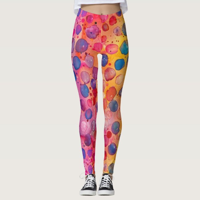 Legging Bolinhas de Aquarela (Frente)