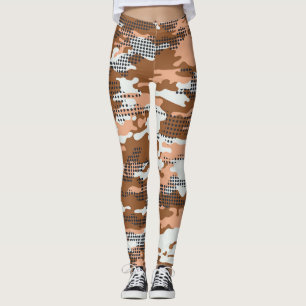 Legging Bolinhas de camuflagem: Abstrato sem costura.