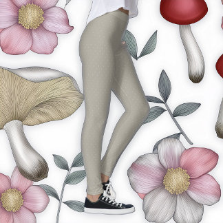 Legging Bolinhas Desenhadas Mão Pernas de Neve