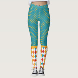 Legging Bolinhas e Argyle