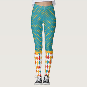 Legging Bolinhas e Argyle