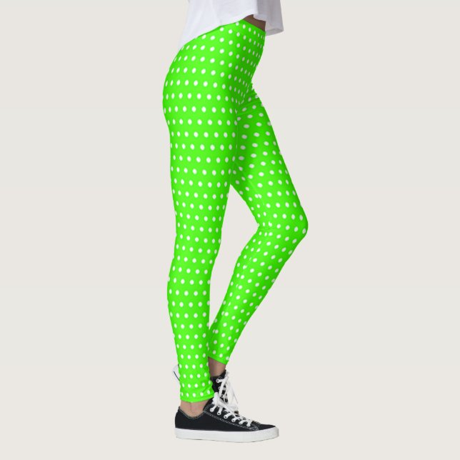 Legging Bolinhas Limão (Direita)