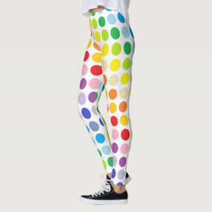 Legging Bolinhas mais largas do arco-íris do espectro