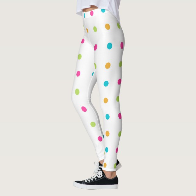 Legging Bolinhas Multi-Coloridas (Esquerda)