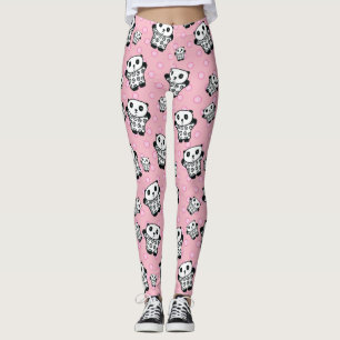 Legging Bolinhas Rosa Rosa Rosa-Rosa-Rosa-Urso