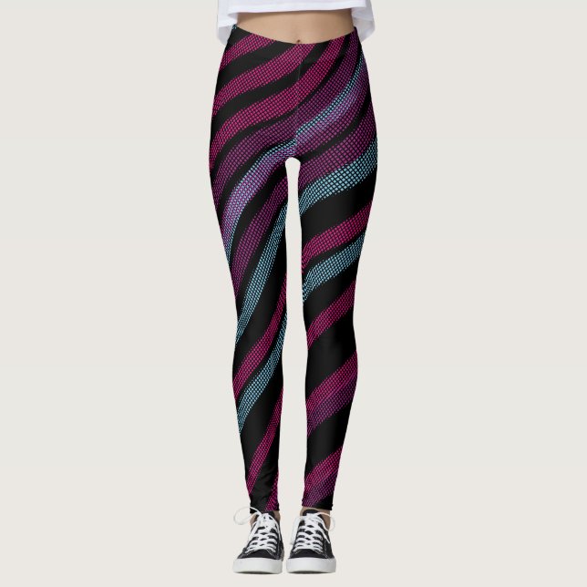 Legging Bolinhas universal GYM rodando design preto (Frente)