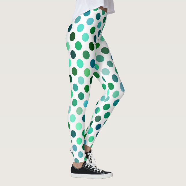 Legging Bolinhas verde e azul (Direita)