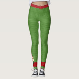 Legging Bolinhas Vermelhas Festivas e Papais noeis de faix