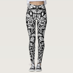 Legging Bolotas de Espelho e Oak deixa preto e branco
