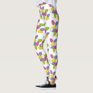 Legging Bolsa de Páscoa com manchas Ovos de chocolate Doce