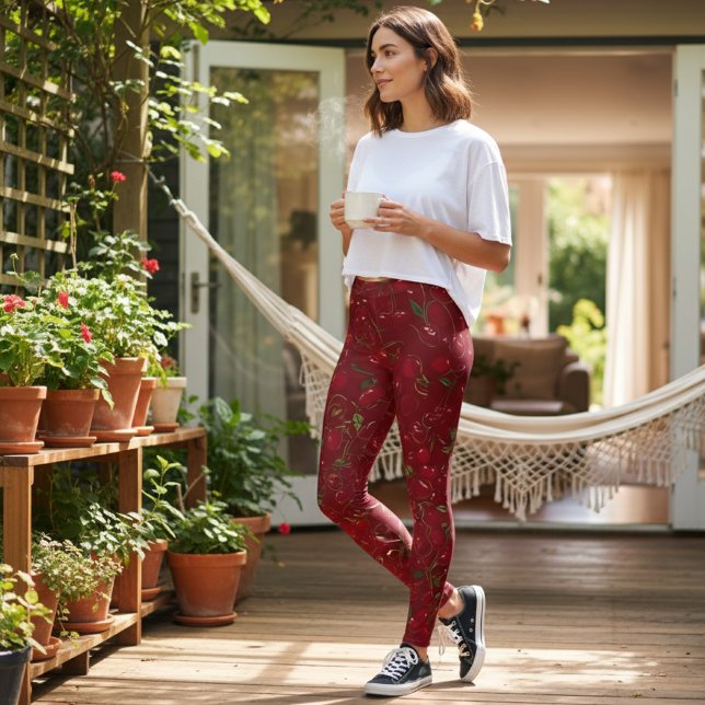 Legging Bombas de Cereja Sass (Criador carregado)