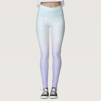 Legging Boné de Ombre de Turquesa Clara do Pastel Moderno