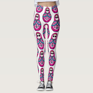 Legging boneca Russa rosa