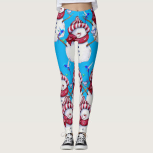 Legging boneco de neve